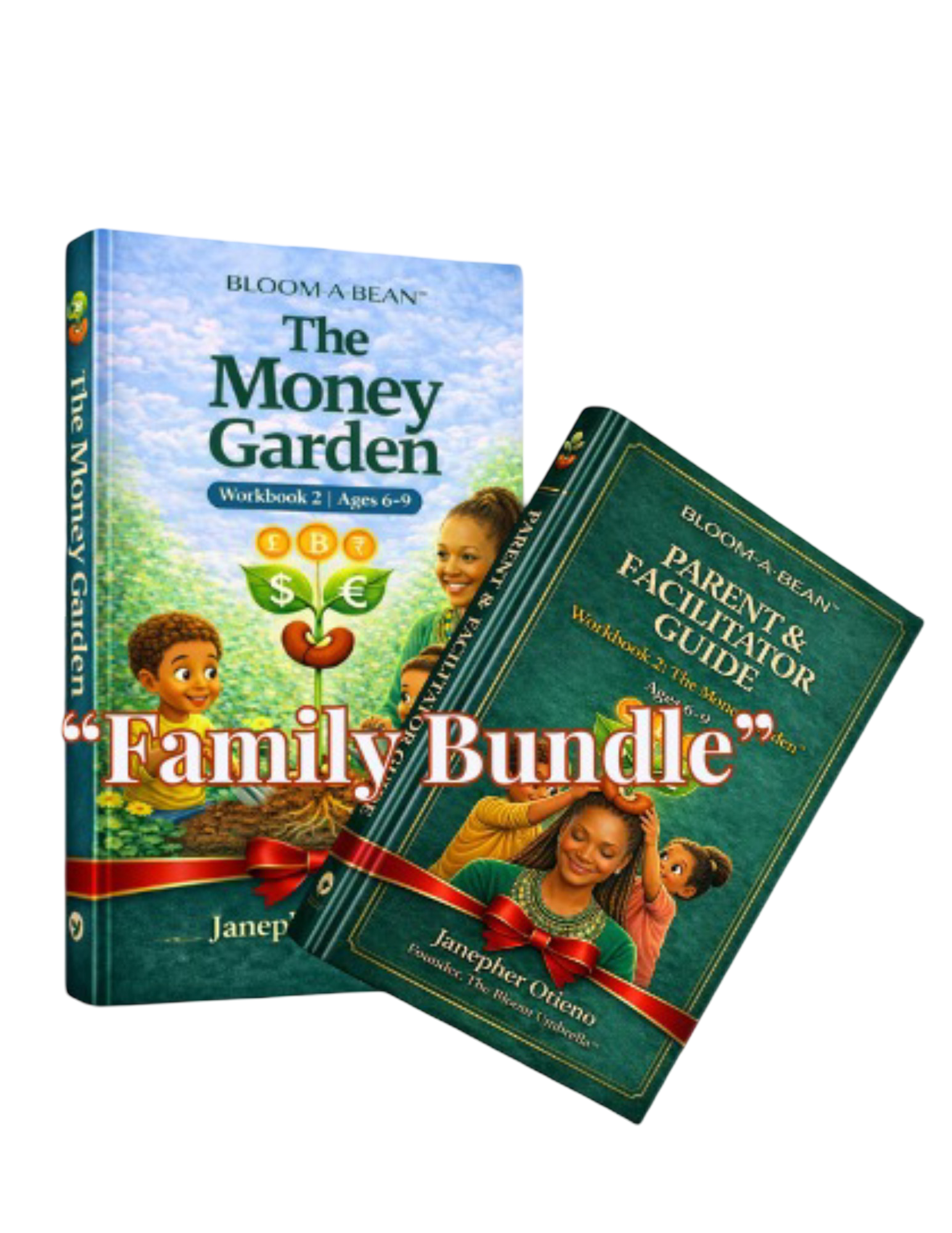 White Minimalist Flower Wedding Program (2) (1) The Money Garden™ Family Bundle (Ages 6–9) - Image 1